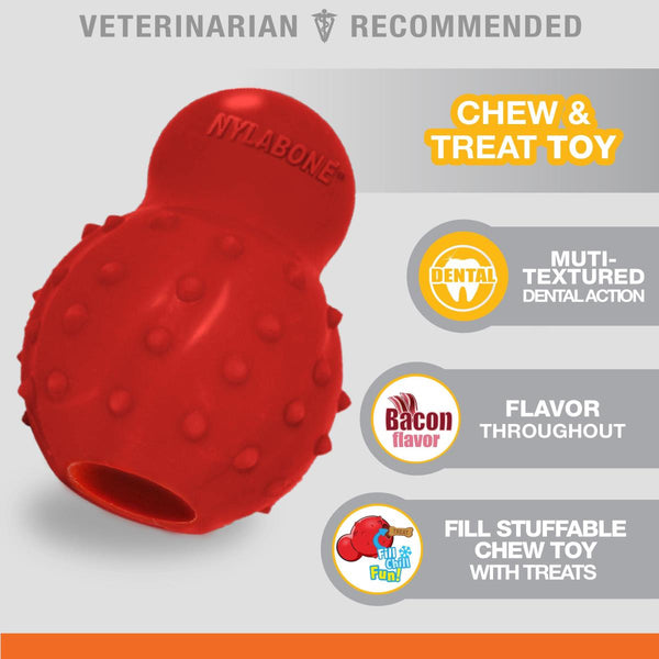 Nylabone Strong Chew Cone Stuffable Dog Chew Toy Up to 35 lbs.