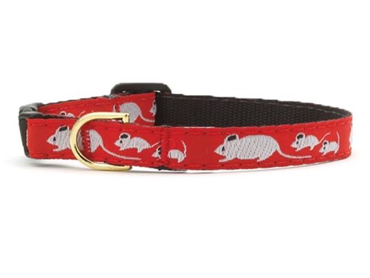 Up Country Mouse Cat Collar Size 10"