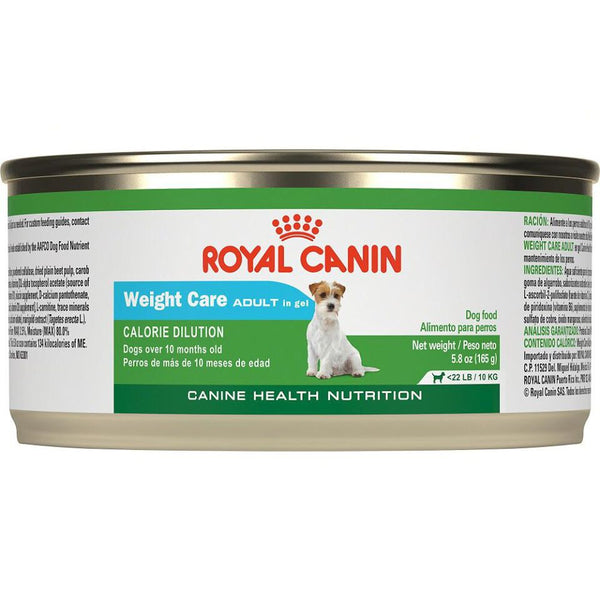 Royal Canin Canine Health Nutritionadult Weight Care In Gel Wet Dog Food, 5.8 oz