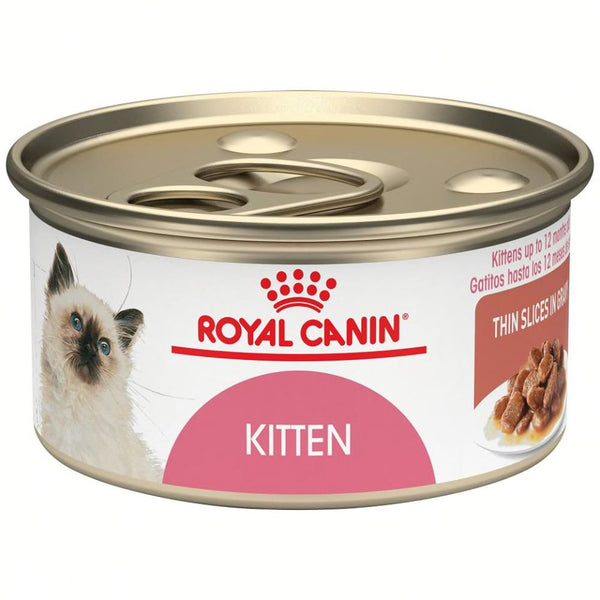 Royal Canin Feline Health Nutrition Thin Slices in Gravy Wet Kitten Food, 3 oz.