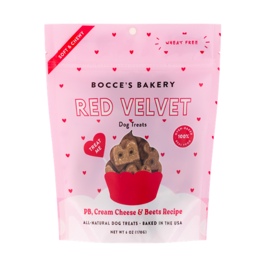 Bocce's Bakery RED VELVET SOFT & CHEWY TREATS 6 oz