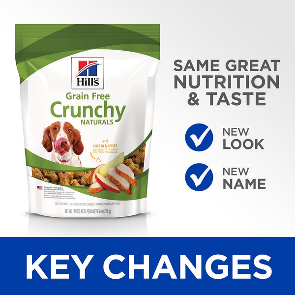 Science Diet Grain-Free Crunchy Naturals with Chicken & Apples Dog Treats, 8-oz bag