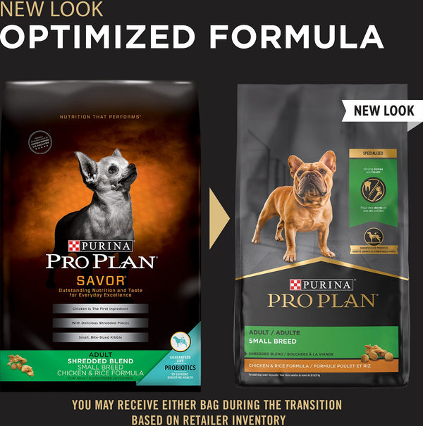 Pro Plan Shredded Blend Adult Small Breed Chicken & Rice Formula Dry Dog Food