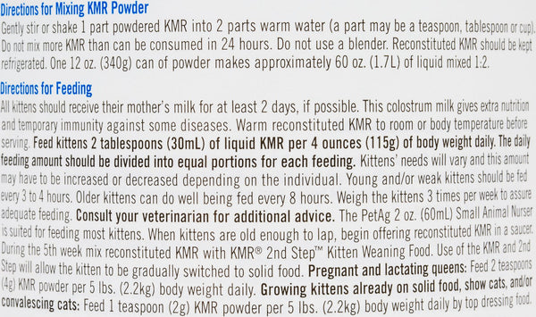 PetAg KMR Kitten Milk Replacer Powder 6 oz