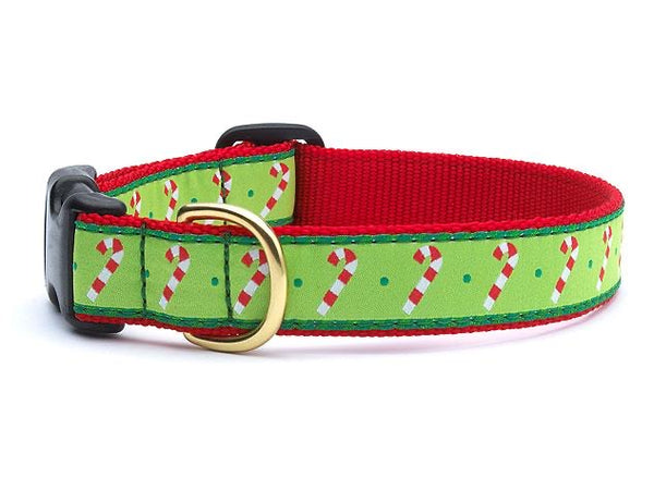UpCountry Christmas Candy Cane Dog Collar