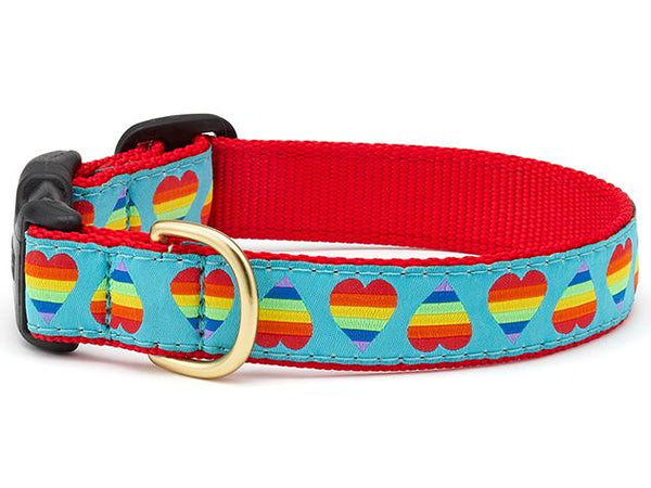UpCountry Rainbow Hearts Dog Collar