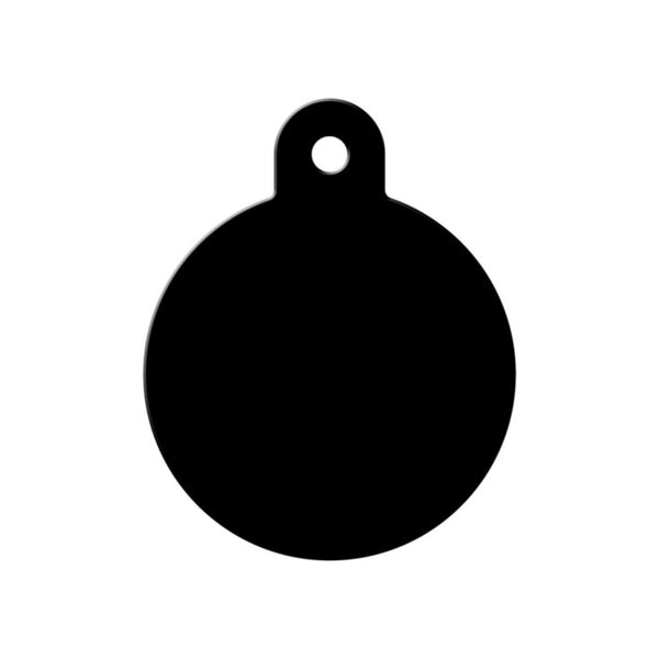 Light Black Circle Tag